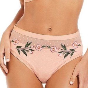 Gianni Bini highwaist mesh bikini bottom L